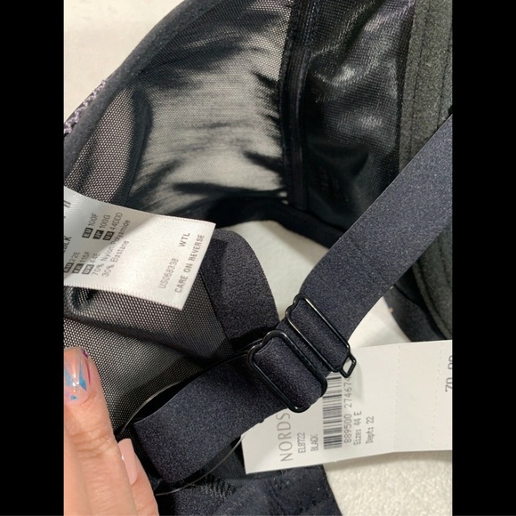NEW $70 Elomi 'Bijou' Underwire Plunge Bra in Black [ SZ 44DDD‎ ] - Picture 7 of 8